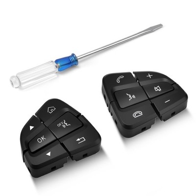 12Pcs Steering Wheel Buttons Fit for 2016-2018 C250 C300 C350 2017-2019 GLC... 
