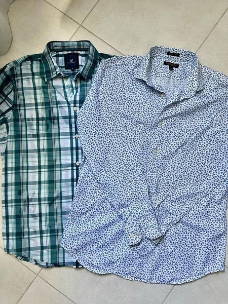 Men Banana Republic Shirt Navy 50