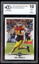 Sam Darnold 2018 Leaf Rookie Star #12 BCCG 10 Mint or Better Rookie Card RC. rookie card picture