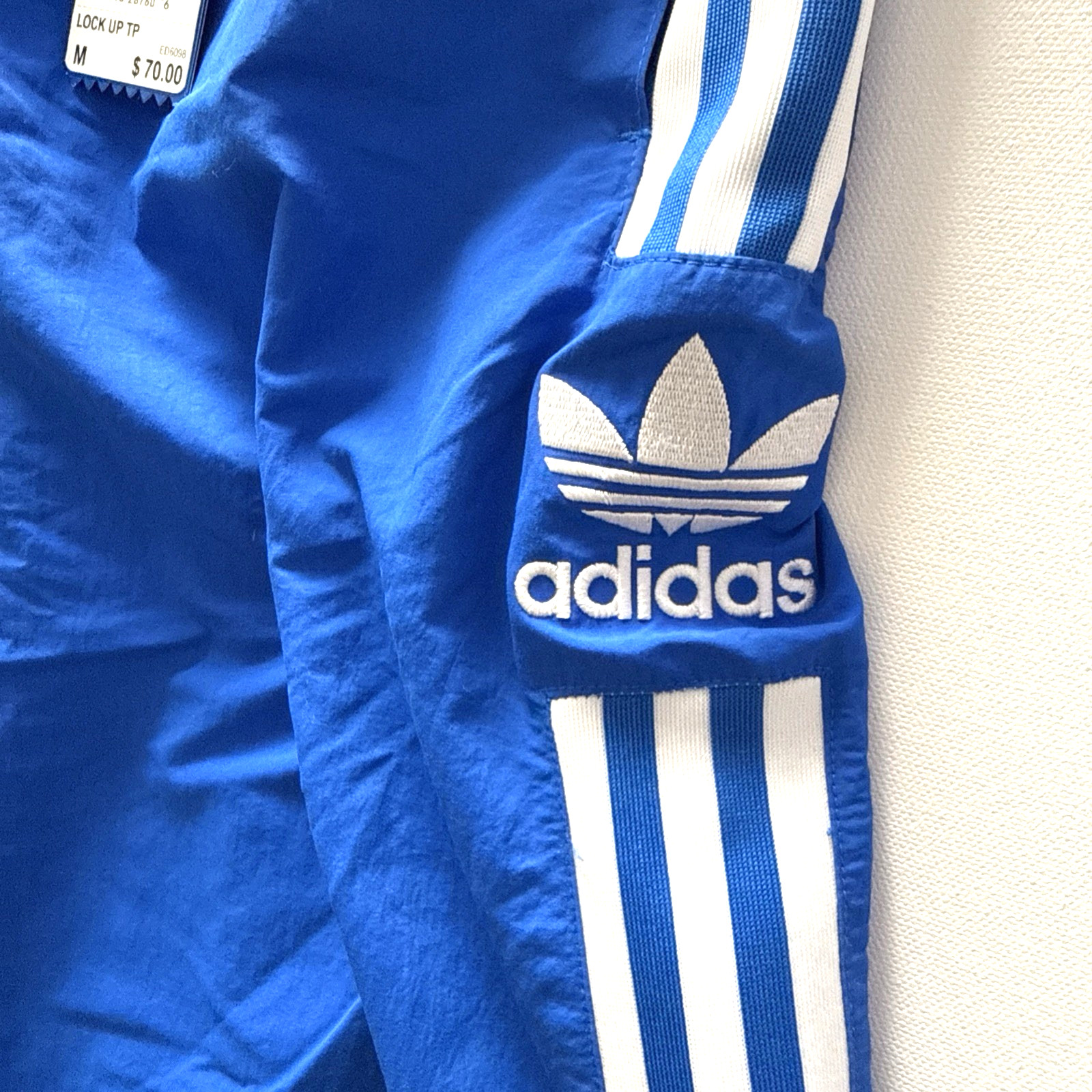 Adidas Blue Performance Track Pants Men's Size Medium Brand New Free Shipping thumbnail 3