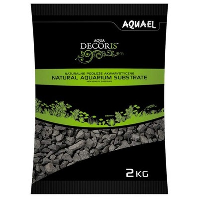 Aquael Basaltkies 2-4 mm 2 kg Aquarium Bodengrund Kies schwarz
