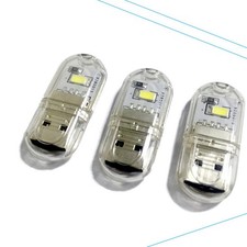 6PCS Warm Light Mini Size Portable USB Power Night Light Two-sided USB light