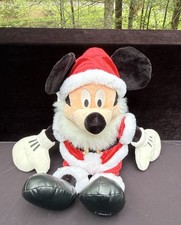 2003 Disney Store Exclusive Mickey Mouse Santa Plush 18" Collectable Rare EUC