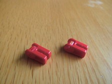 Lego 2 x 49283 Red Wire Clip with Cross Hole (6263067)