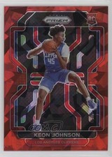Keon Johnson Prizm 2021/22 Prizm Red Ice #326