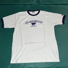 Vintage Starter Kansas State Wildcats Embroidered Ringer T-Shirt Size LARGE