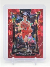 MATAS BUZELIS 2024-25 SELECT CONCOURSE ROOKIE RED CRACKED ICE RC Q6016