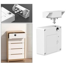 White Smart Drawer Lock Invisible Electronic Cabinet Lock With NFC Sensor Card