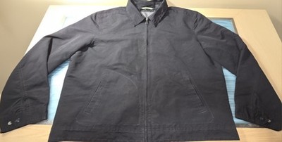 John Bartlett Clairborne Mens 2XL Black Zip up Jacket