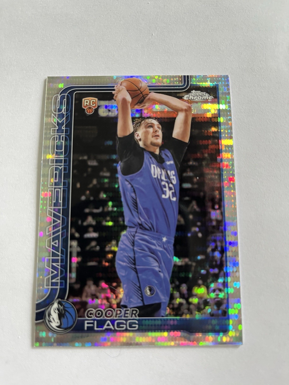 2025 Topps Chrome Basketball Cooper Flagg #251 Refractors Pulsar