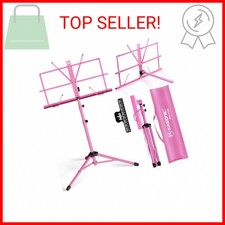 K KASONIC - Music Stand, 2 in 1 Dual-Use Folding Sheet Music Stand  Desktop Boo