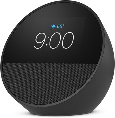 Echo Spot Smart Assistant Black Compact Voice Speaker Display