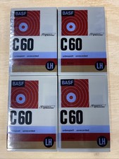 4 Basf LH C-60 Normal Bias Cassette Tapes