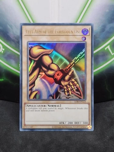 Yugioh Left Arm of The Forbidden One LOB-EN123 Ultra Rare 25th Anniversary  NM