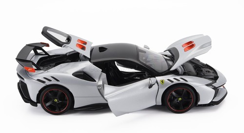 MODELLINO AUTO STATICO BURAGO FERRARI SF90XX STRADALE 2024 BIANCO SCALA 1/18 - Foto 4 di 12