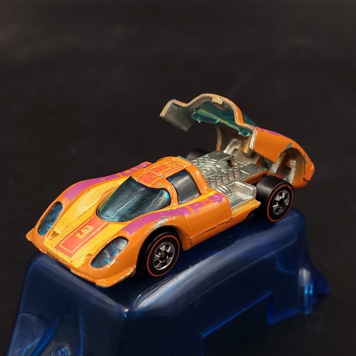 Vintage 1969 Hot Wheels Redline Porsche P-917 Hong Kong Orange - Picture 5 of 9