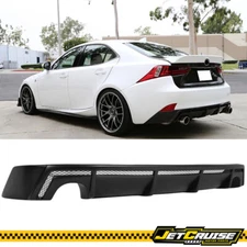 Fits 14-16 Lexus IS250 IS350 F Sport Sedan Rear Bumper Lip Diffuser PP