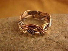 Navajo Indian Hand Made Copper Band Ring by Verna Tahe!, Size 6