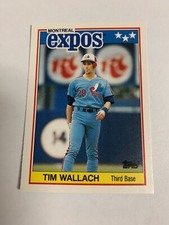 1988 Topps American Baseball Tim Wallach Montreal Blue Jays