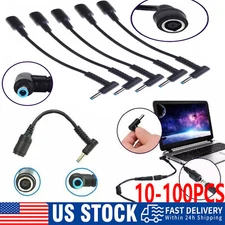 Wholesale 100pcs 7.4mm To 4.5mm DC Power Charger Converter Adapter Cable for HP