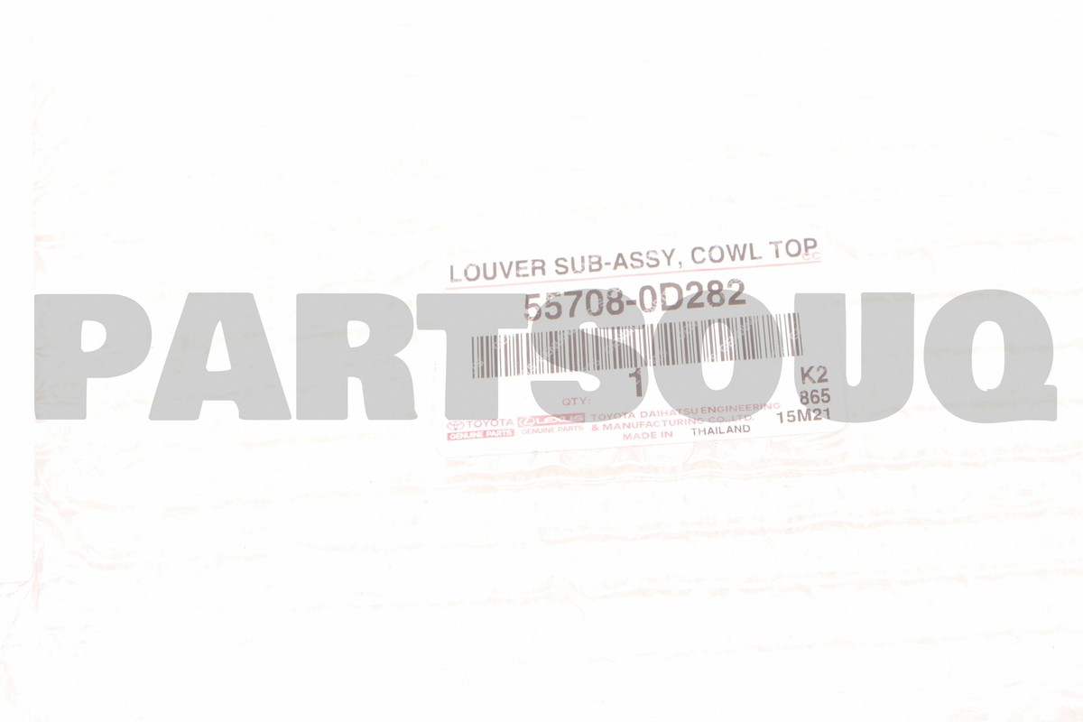557080D282 Genuine Toyota LOUVER SUB-ASSY, COW 55708-0D282