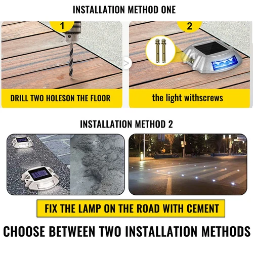 12LED Solar Driveway Light Deck Pathway Lights Solar Dock LED Light Safety Light - Picture 12 of 19