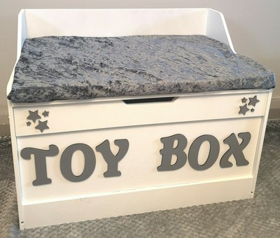 personalised toy box with seat