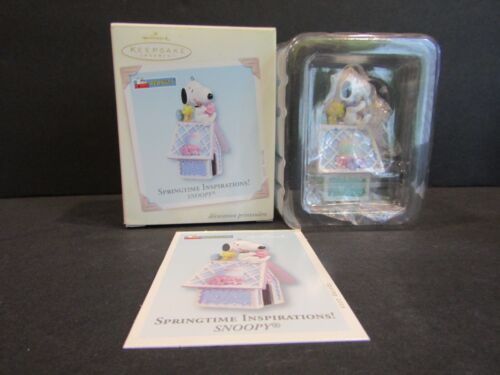 Hallmark Keepsake Ornament SPRINGTIME INSPIRATION Snoopy Woodstock on Dog House