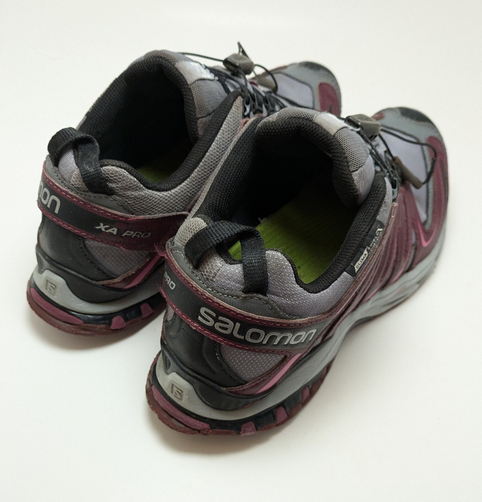 Scarpe sneakers donna Salomon XA Pro 3D grigio bordeaux 2016 379275 taglia 10 5