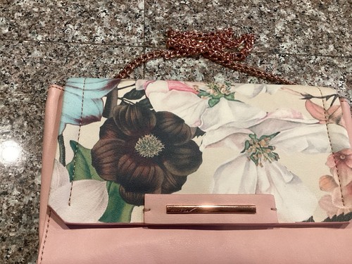 Danielle Nicole Shoulder Bag Clutch Floral Faux Leather NEW