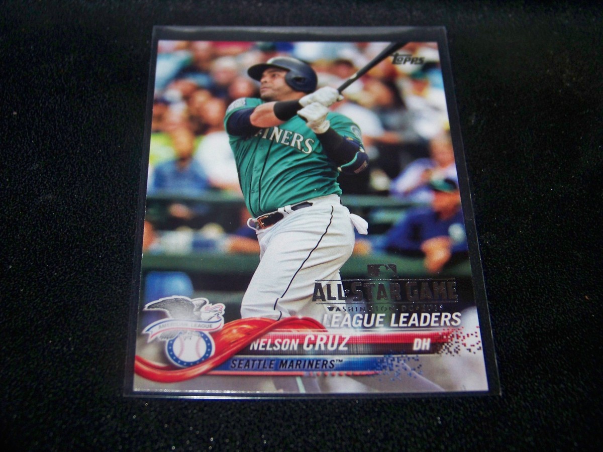 MARINERS NELSON CRUZ 2018 TOPPS LEADERS SILVER ALL-STAR STAMPED