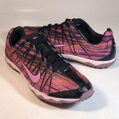 Nike Rival XC Cleats Track & Field Shoes Pink/Black Womens Size 10 (605504-660)
