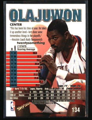 Hakeem Olajuwon 1997-98 SkyBox Z-Force #134 BASKETBALL Card | eBay