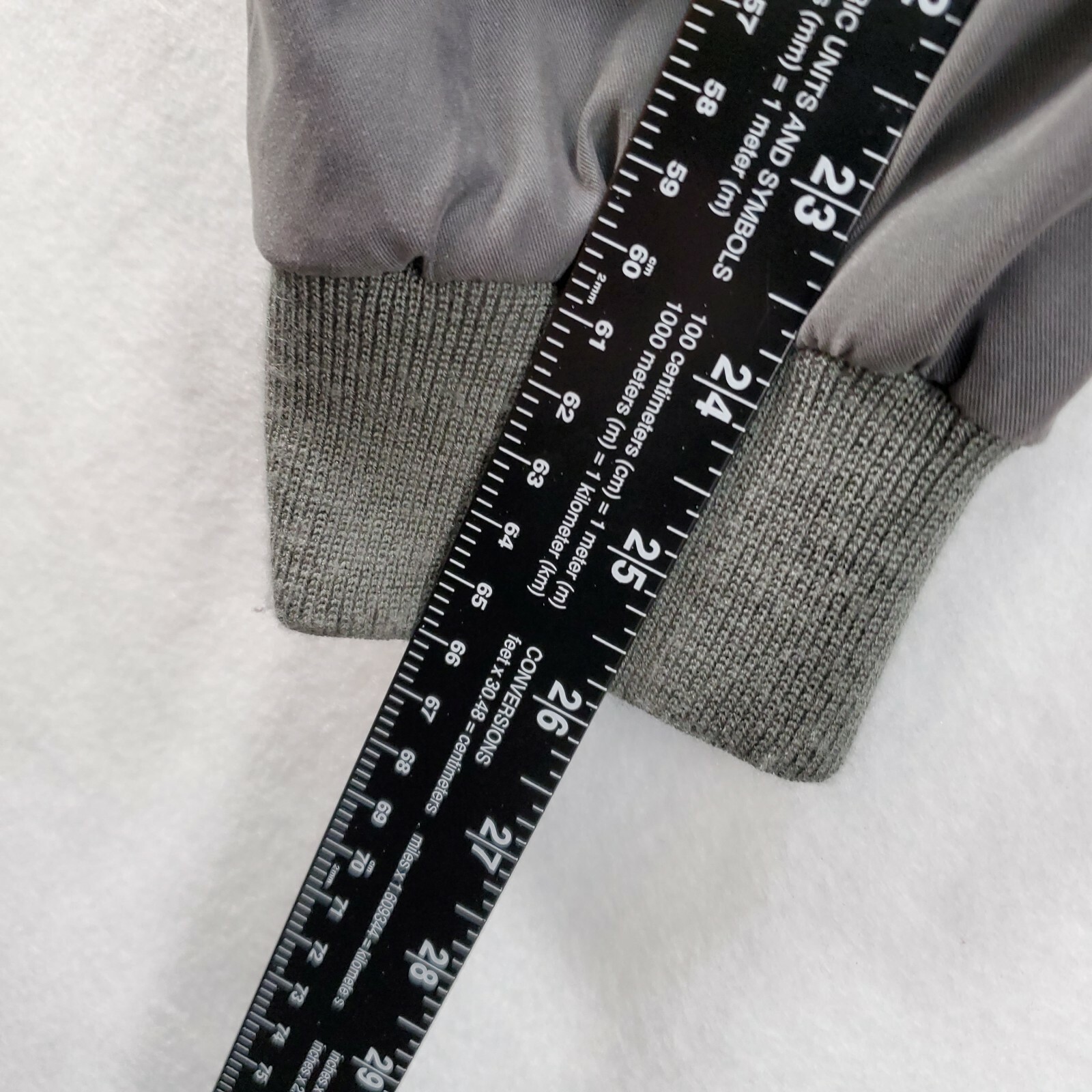 Weatherproof Men Size Large Gray Jacket Ribbed Tr… - image 10