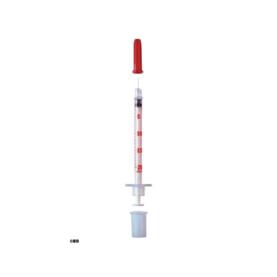 100 Stück BD Micro-Fine+ Insulinspritze 0,5ml U-40 Insulin Luer mit Kanüle