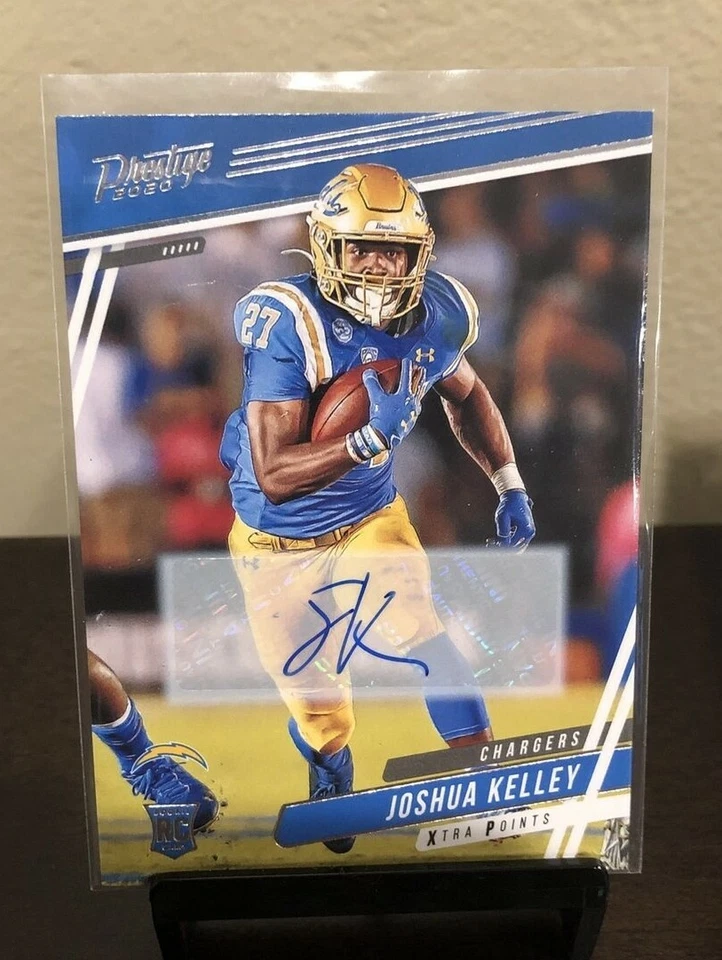 2020 Panini Prestige Joshua Kelley Rookie Auto w/ Base, Green & Red Xtra#141/399 - Image 2 of 4