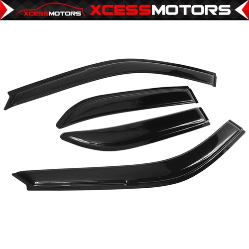 Se adapta a 92-95 Honda Civic EG EH 4 PUERTAS sedán ventana lateral visera sol protector de lluvia ventilación 4 piezas - Imagen 2 de 8