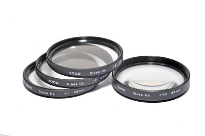 49mm Makro Nahfilter Set +1 +2 +4 +10 für Digital- & Filmkameras 