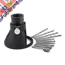 Rotary Multi Tool Cutting Guide HSS Router Drill Bits Attachment Kit for Dremel