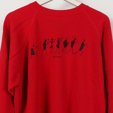 Vintage 80s Kokopelli Parade Sweatshirt Southwest Large Petroglyph Made in USA