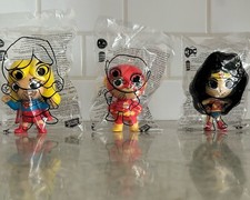 2024 Burger King JR DC Justice League Lot of 3 The Flash Wonder Woman Supergirl