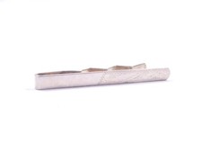 Vintage Tie Clip 925 Sterling Silver Patterned And Plain 6.9grams