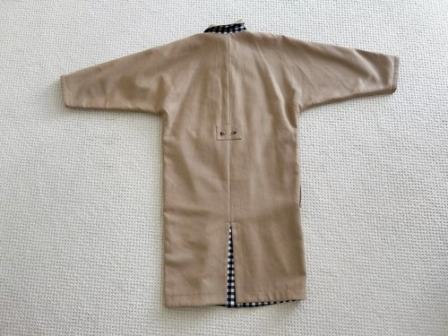 OPENING CEREMONY x ESPIRIT Reversable Camel & BW Gingham Long Trenchcoat - Picture 4 of 13