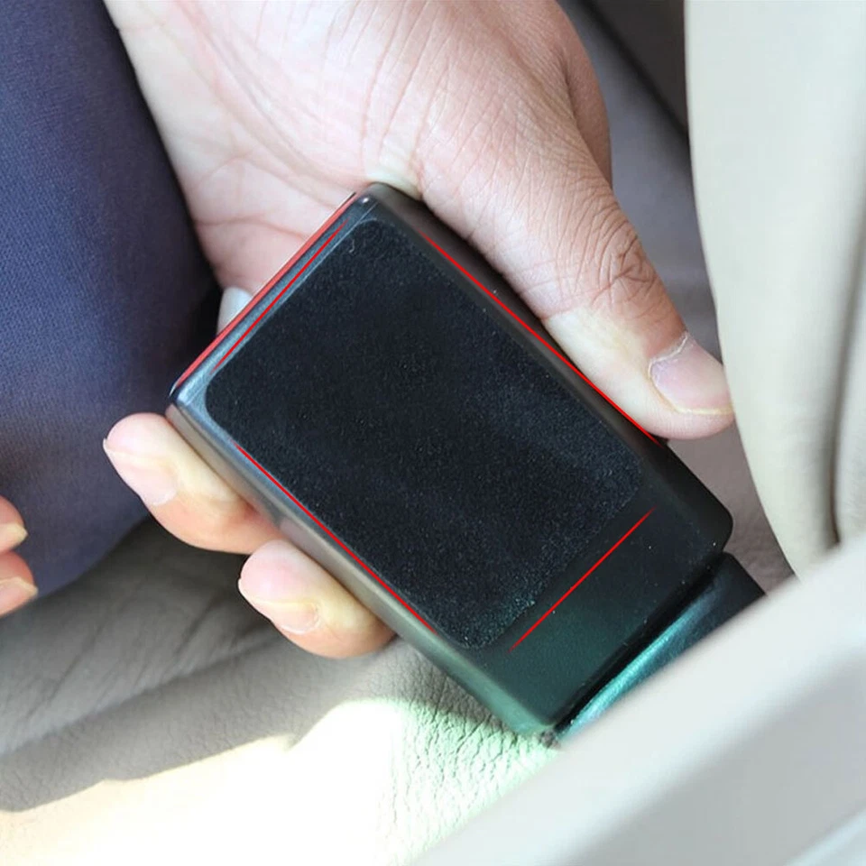 Almohadillas adhesivas anticolisión con hebilla de cinturón de seguridad de coche 4 piezas silenciador antirruido de cinturón Foto 4 de 4