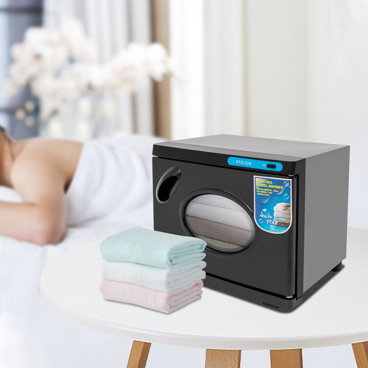 Hot Towel Warmer UV Sterilizer Cabinet Nail Facial Tattoo Beauty Spa Salon  23L | eBay