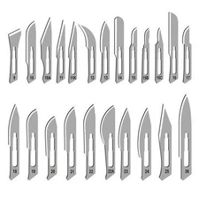 80 SURGICAL STERILE SCALPEL HANDLE BLADES #10 #11 #15 #22 SURGICAL BLADES+2 Hndl