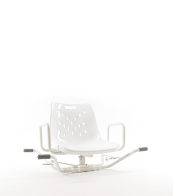 Siège De Bain Pivotant Herdegen à Poser Sur La Baignoire - Supporte 130 Kg, Acier Inox
