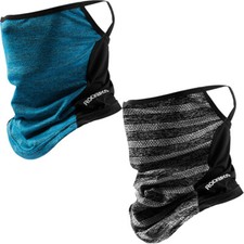 ROCKBROS Cooling Neck Gaiter with Ear Loop Bandana Face Scarf Mask for Men Women
