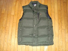 CREW CLOTHING CO. FULL ZIP VEST QUILTED JACKET MEN'S SIZE LARGE HARDLY WORN 