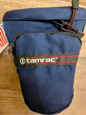 Tamrac canvas camera padded waist bag 515 from 80's for Nikon Canon SLR vintage